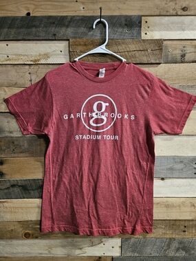 Tultex Red Garth Brooks Stadium Tour Graphic Tee
